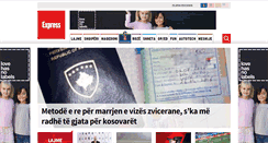 Desktop Screenshot of gazetaexpress.com